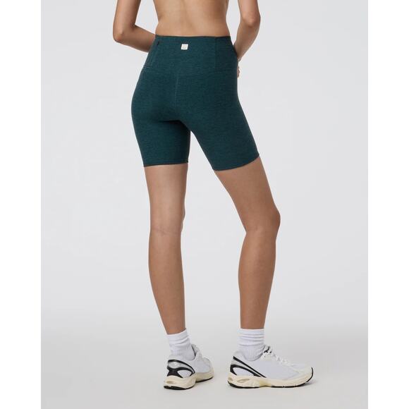 NWT Women's Size S Vuori Clean Elevation Shorty 6" in Moss Heather Green Hi-Rise - Picture 2 of 8